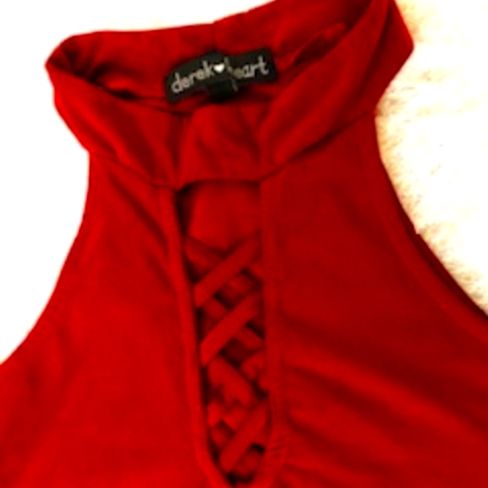 Bodycon dress Maroon red cutout lace up bodycon dress